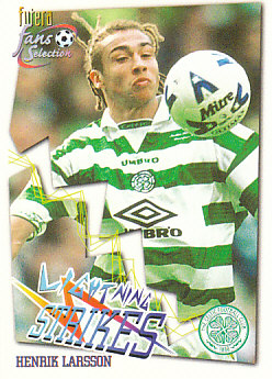Henrik Larsson Celtic Glasgow 1999 Futera Fans' Selection #68